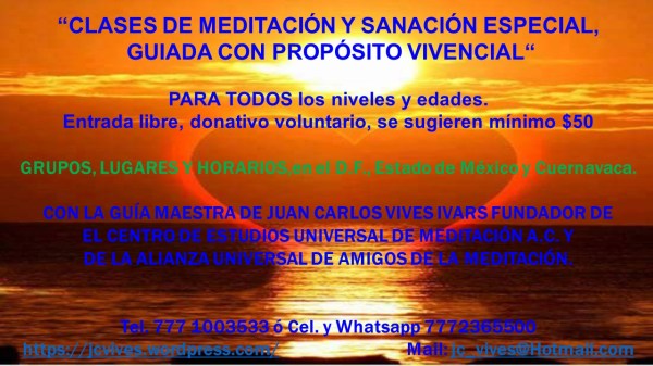 CLASES DE MEDITACIÓN 2016