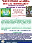 Poster Concierto de Sanación 16 de&nbsp;Abril