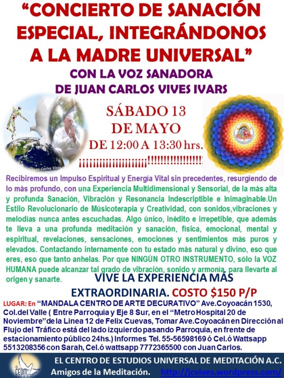 Poster Concierto de Sanación Mandala