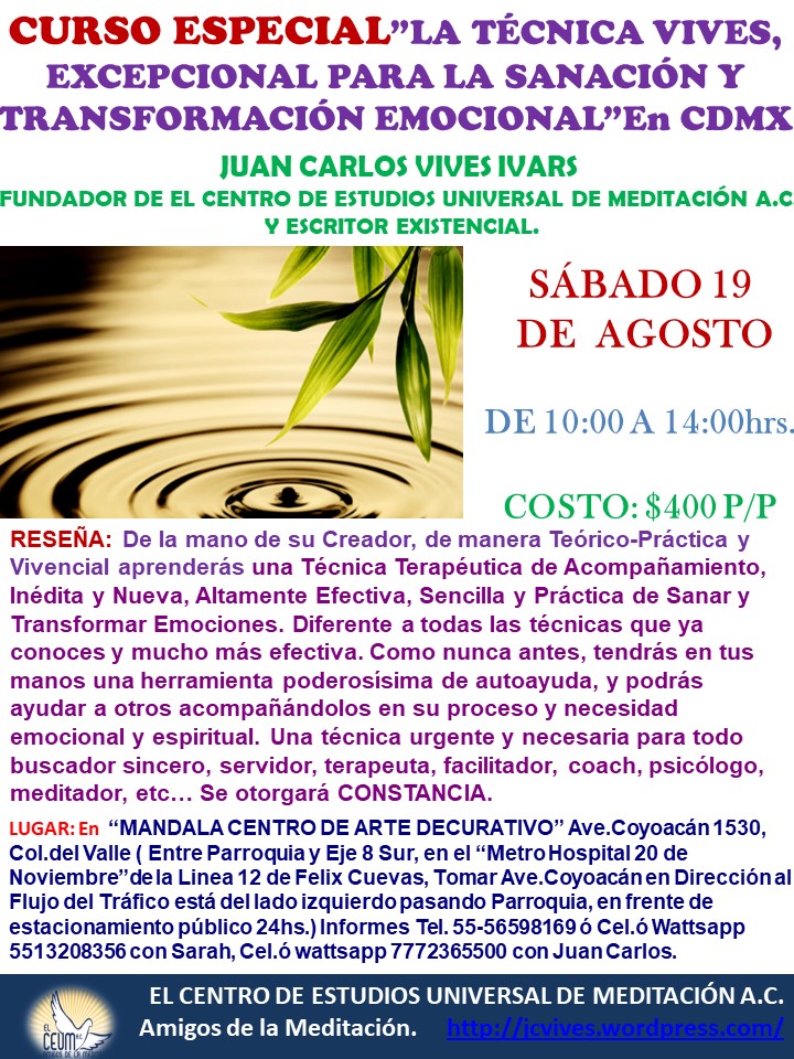 Curso TECNICA VIVES 19 DE AGOSTO.