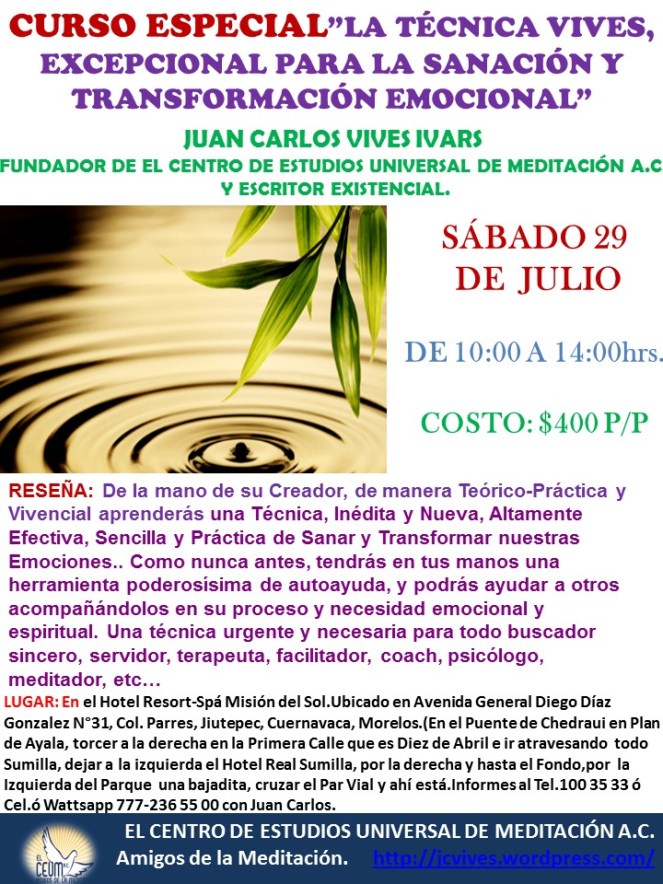 Curso TECNICA VIVES 29 DE JULIO