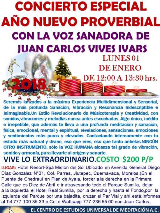 Concierto Especial 2018. Misión.