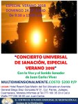 Poster Concierto de Sanación VERANO&nbsp;2018