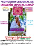 Poster Concierto de Sanación 12 de&nbsp;Mayo.